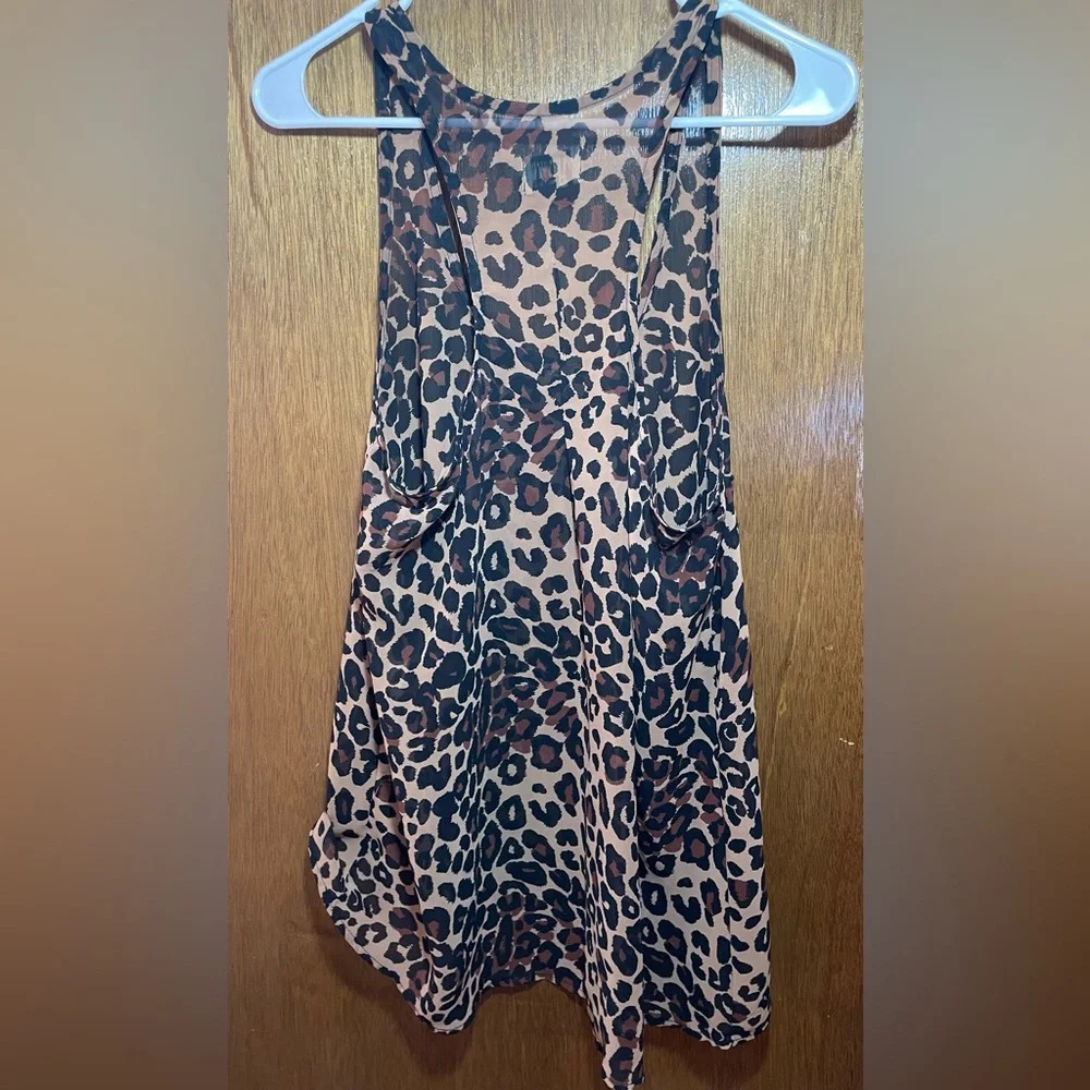 Show Me Your Mumu Leopard Print Racerback Tank size M/L - Picture 4 of 6